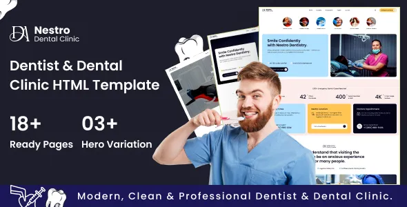 Nestro - Dentist & Dental Clinic HTML Template