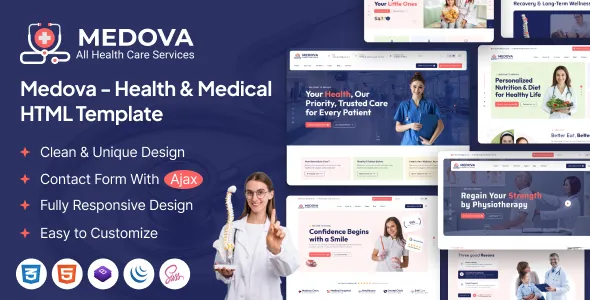 Medova – Health & Medical HTML Template