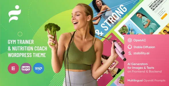 Glare - Dietitian & Health Fitness Coach WordPress Theme