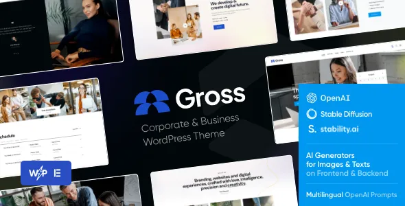 Gross - Accounting, Statistics & Analytics WordPress Theme