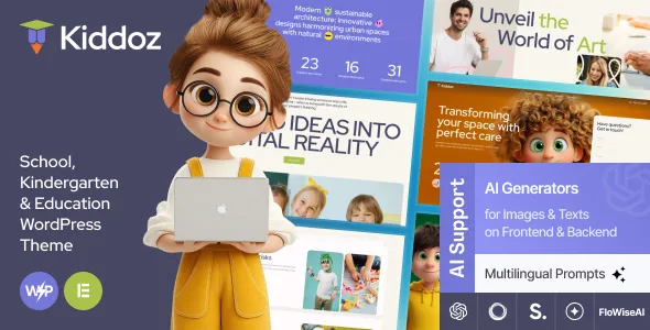 Kiddoz - School, Kindergarten & Education WordPress Theme