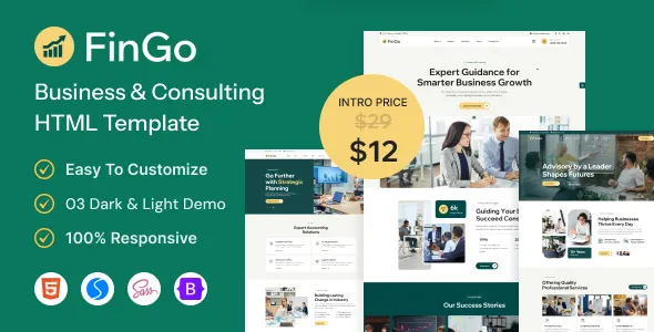 FinGo - Business Consulting HTML Template