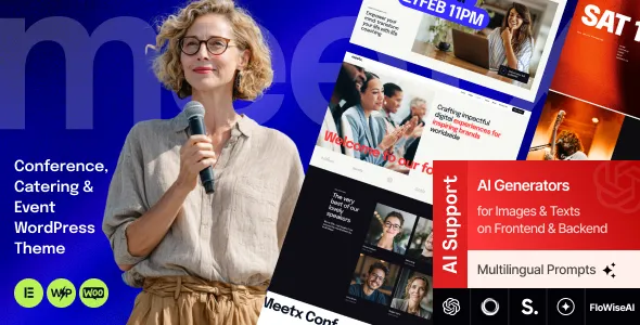 Meetx - Conference, Catering & Event WordPress Theme