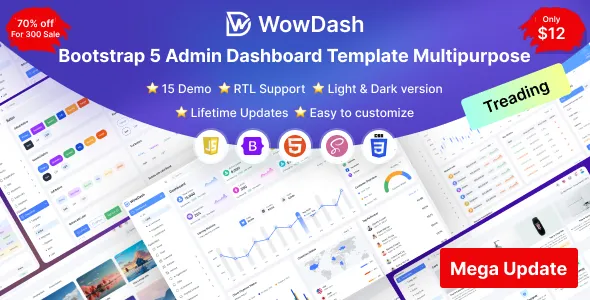 Bootstrap Admin Dashboard Template Multipurpose - WowDash