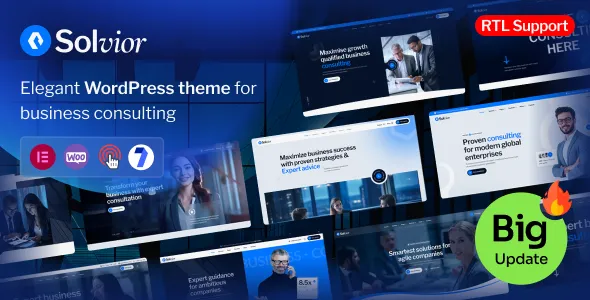 Solvior - Business Consulting WordPress Theme.