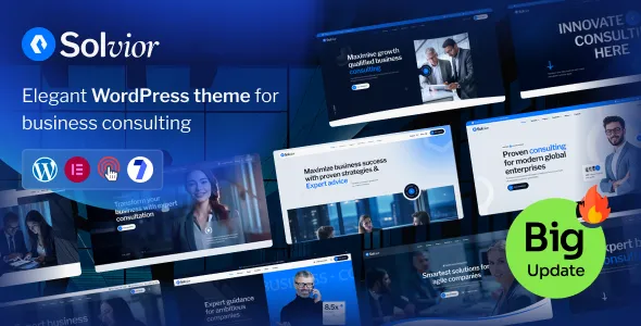 Solvior - Business Consulting WordPress Theme.