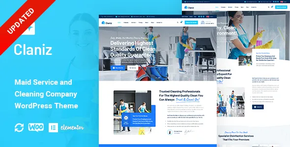 Claniz - Cleaning Services WordPress Theme