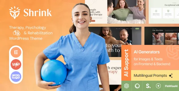 Shrink - Therapy, Psychology & Rehabilitation WordPress Theme