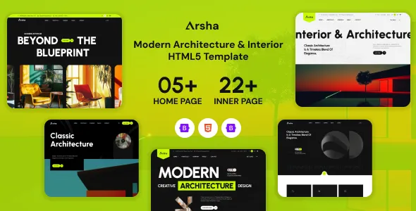 Arsha - Architecture Construction & Interior HTML5 Template