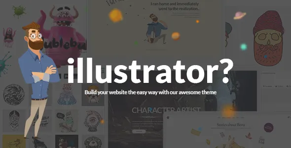 Illustrator - Illustration & Artist Portfolio WordPress Theme