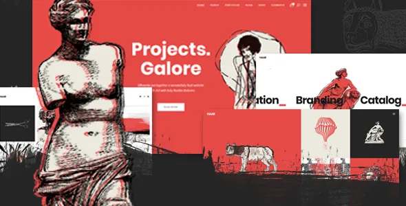 Haar - Portfolio WordPress Theme for Designers, Artists and Illustrators