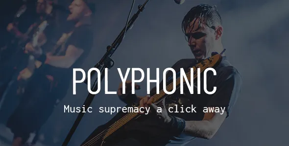 Polyphonic - Music Band, Artist & Musician WordPress Theme