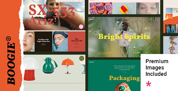Boogie - Design Agency and Portfolio WordPress Theme