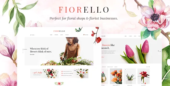 Fiorello - Florist and Flower Shop WordPress Theme
