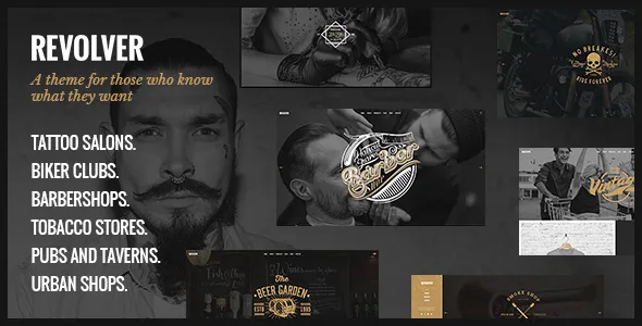 Revolver - Tattoo Studio and Barbershop WordPress Theme