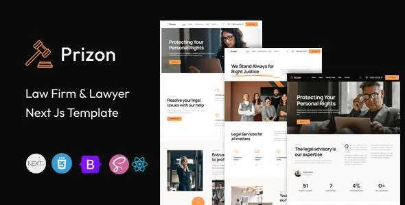 Prizon | Law Firm & Lawyer React Next Js Template