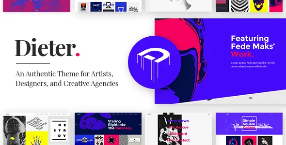 Dieter - Authentic Artist & Creative Design Agency WordPress Theme