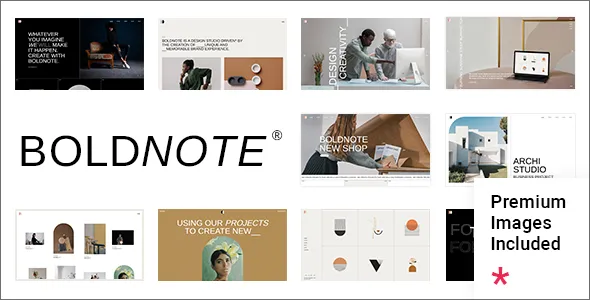 Boldnote - Portfolio WordPress Theme