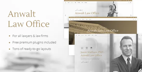 Anwalt - Law Firm and Lawyer WordPress Theme