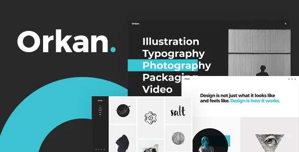 Orkan - Artist and Design Agency Portfolio WordPress Theme