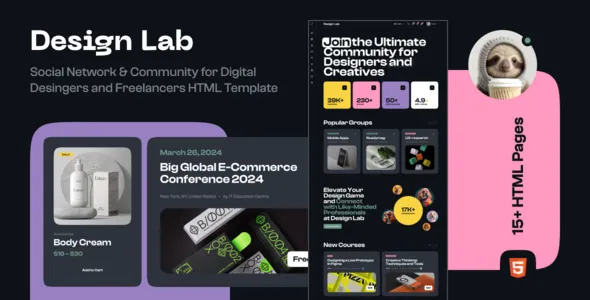 Design Lab - Freelancers Community HTML Template