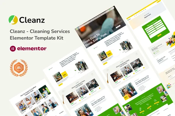 Cleanz – Cleaning Service Elementor Template Kit
