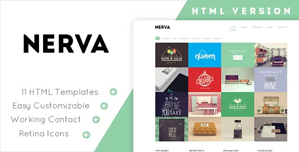 Nerva - Minimal Design HTML Template