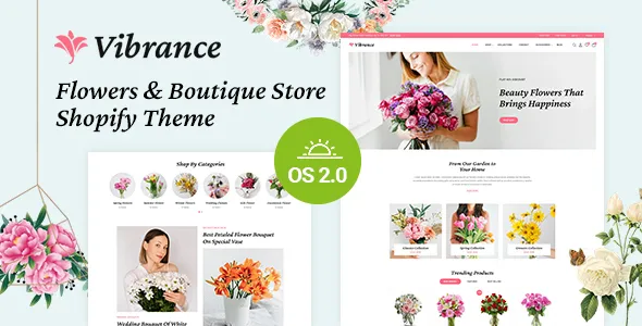 Vibrance - Florist & Flower Store Shopify 2.0 Responsive Theme