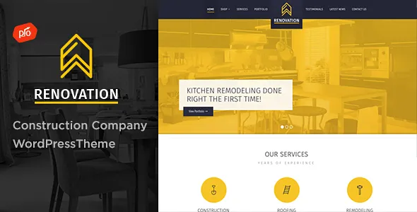 Renovation - Construction Company WordPress Theme