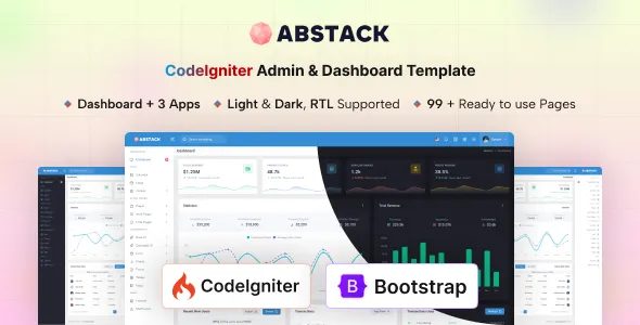 Abstack - CodeIgniter Admin & Dashboard Template