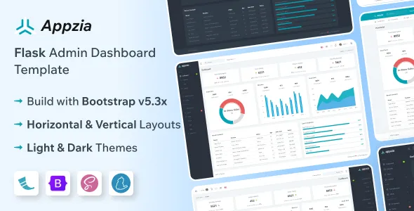 Appzia - Flask 3 Admin & Dashboard Template