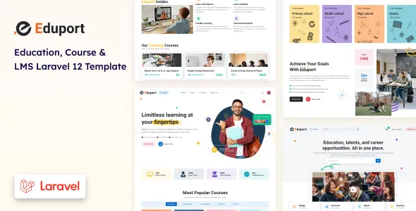 Eduport - Laravel 12 LMS, Education and Course Template