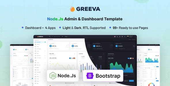 Greeva - Node.js Admin & Dashboard Template