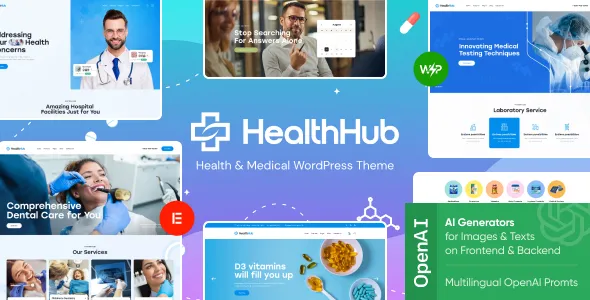 HealthHub - Health & Medical Doctor WordPress Theme