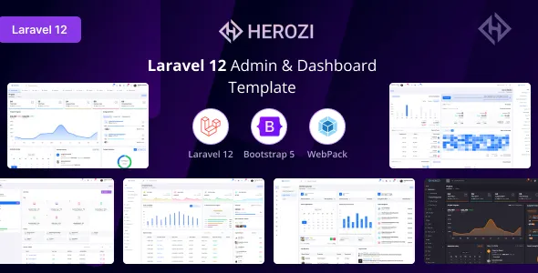 Herozi - Laravel Admin & Dashboard Template