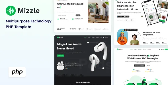 Mizzle - PHP Technology and Corporate Template