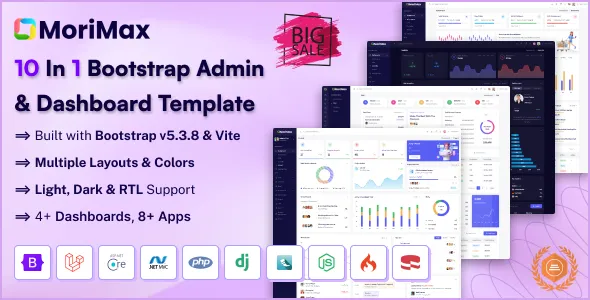 Morimax - Admin & Dashboard Template