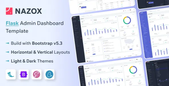 Nazox - Flask Admin & Dashboard Template