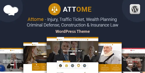 Attome | Lawyer & Attorney Responsive WordPress Theme