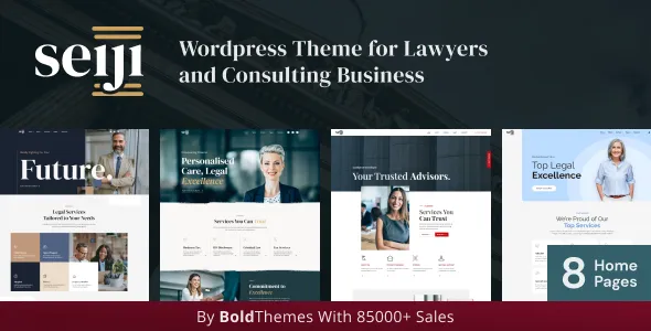 Seiji - WordPress Theme for Lawyers & Business