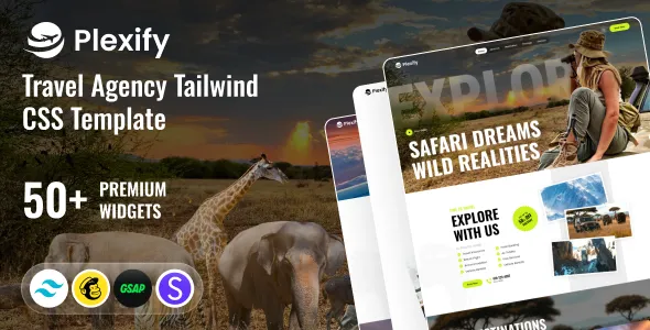 Plexify - Tour & Travel Agency Tailwind CSS Template