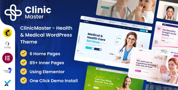 ClinicMaster - Health & Medical WordPress Theme