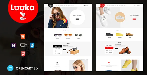 Looka - Glasses & Shoes Opencart Theme