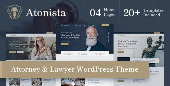 Atonista - Lawyer & Attorney WordPress Theme