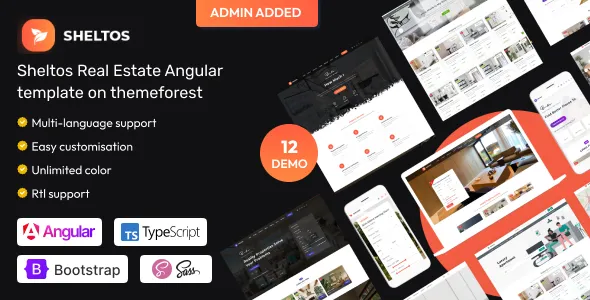 Sheltos - Real Estate Angular 19 Template