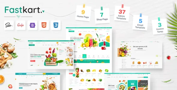 Fastkart - Multipurpose eCommerce + Admin HTML Template