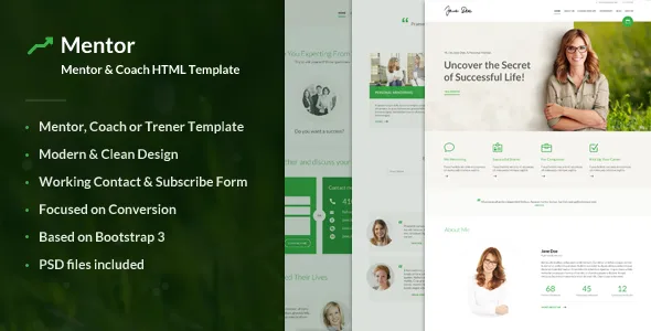 Mentor - Personal Development Coach HTML Template