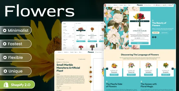 Flowers - Shopify 2.0 Flowers Boutique eCommerce Theme