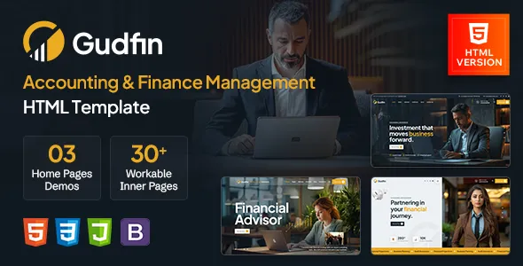 Gudfin - Accounting and Finance Management HTML Template