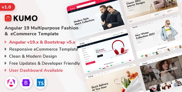 Kumo - Angular Multipurpose Fashion & eCommerce Template